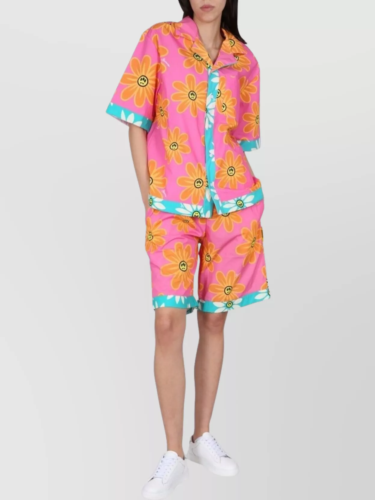 Barrow Sunflower Print Bermuda Shorts