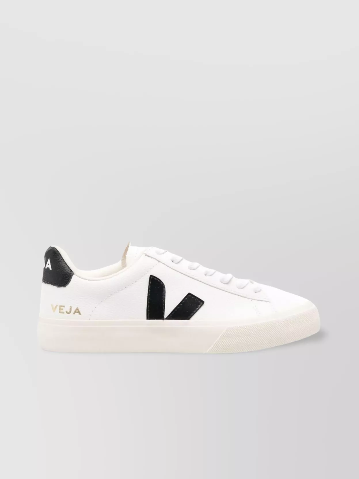 Veja Lightweight Leather Sneakers With Amazonian Rubber Sole