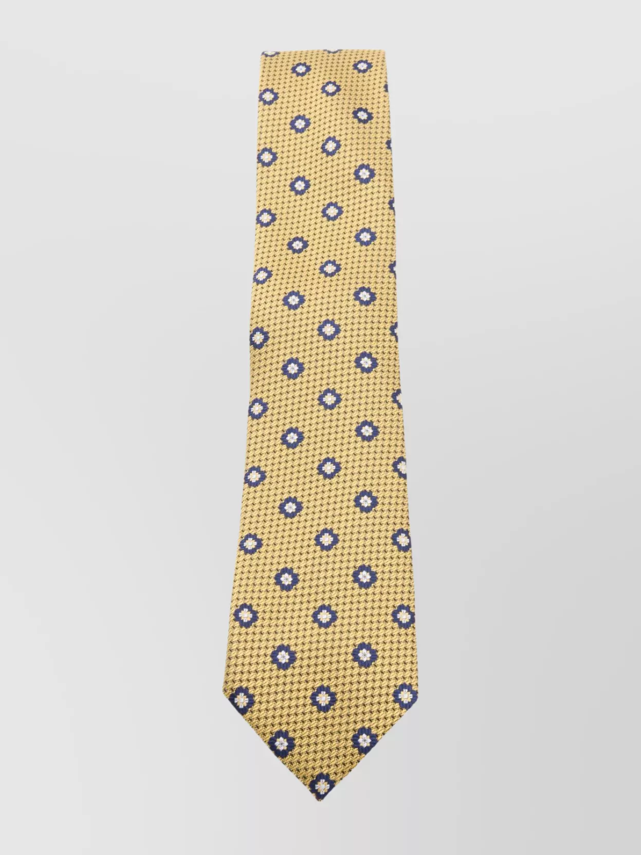 Zegna Ties With Pointed Tip And Patterned Design