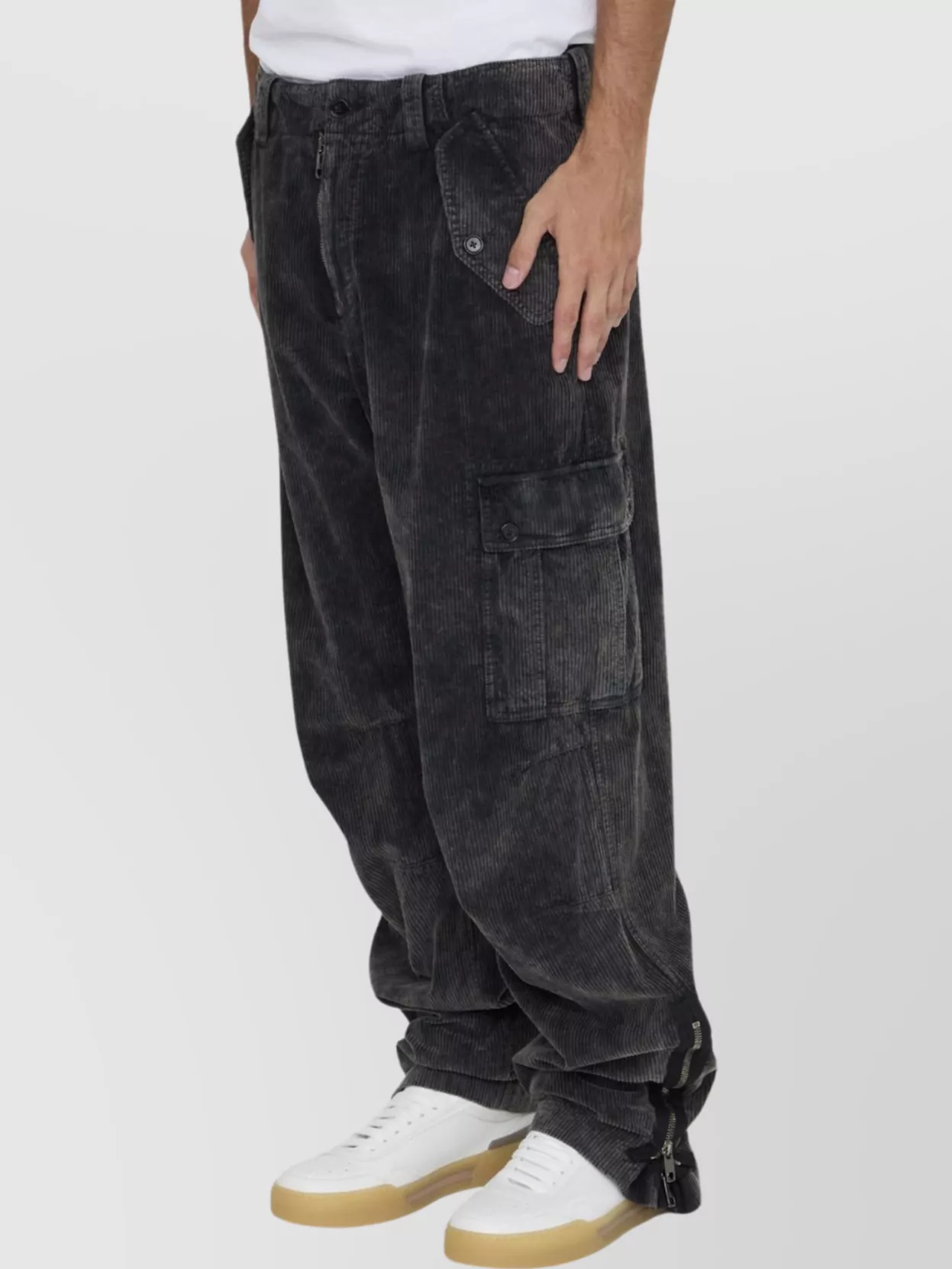 Dolce&Gabbana Combat Pants Corduroy Cargo Pockets