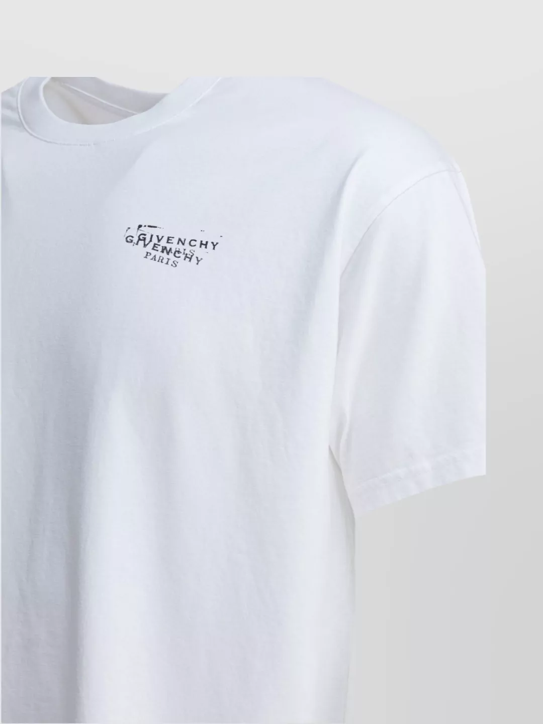 Givenchy Crew Neck Short Sleeve Straight Hem T-Shirt