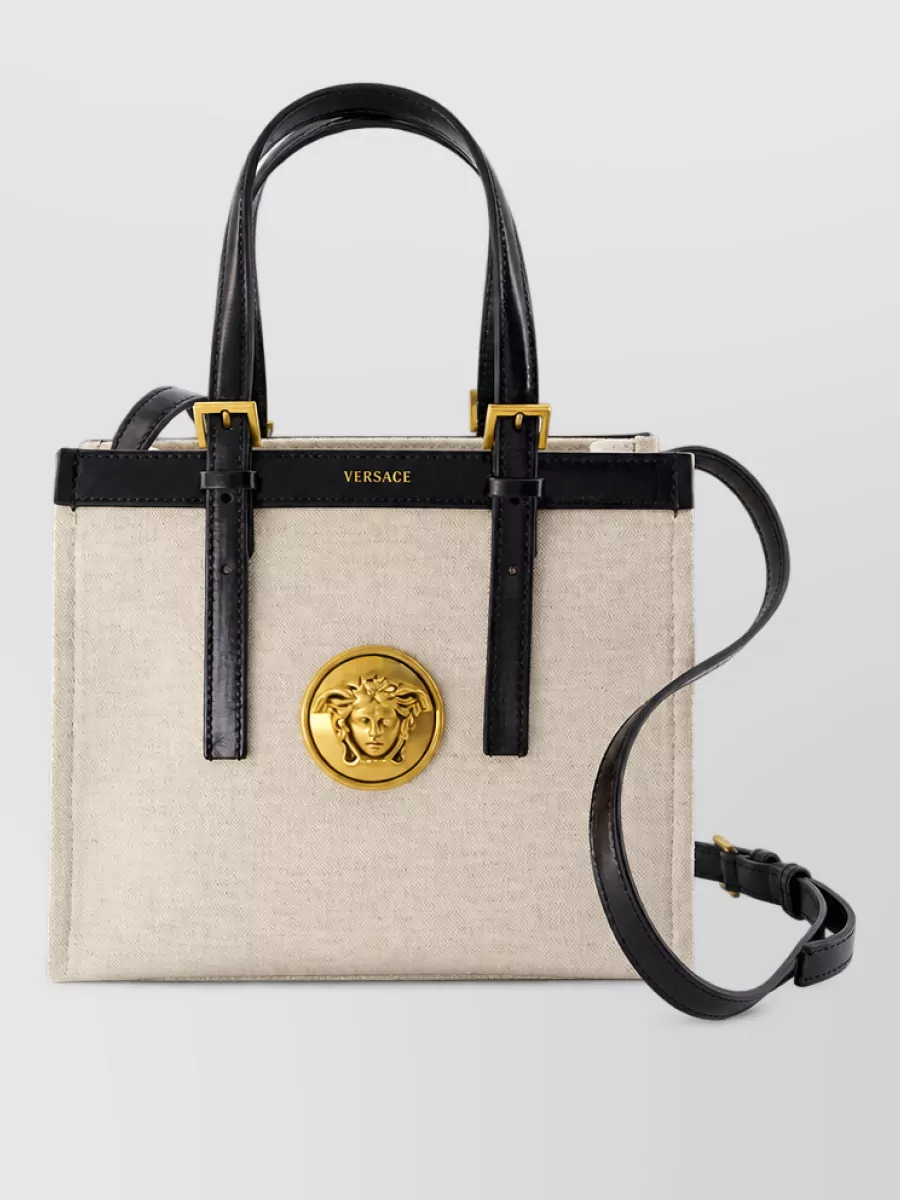 Versace la medusa mini leather clutch bag