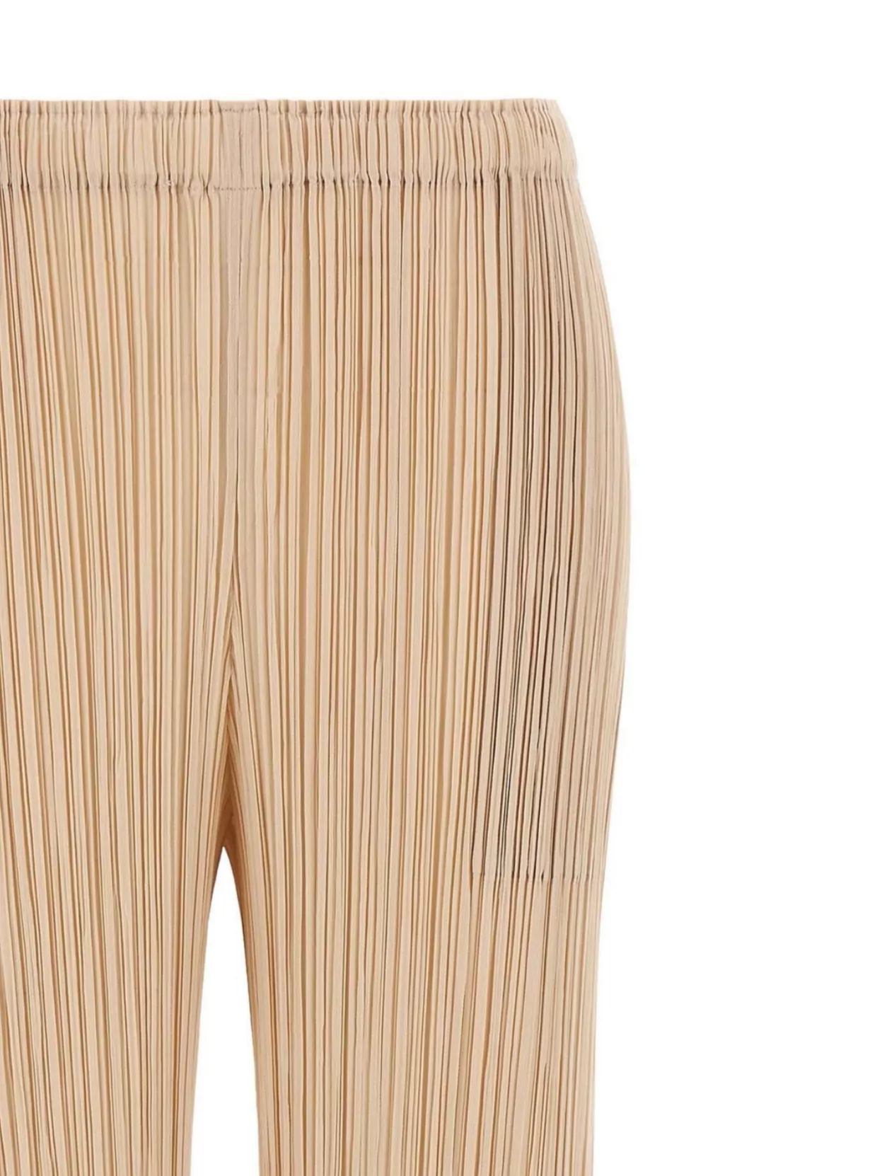 Pleats Please Issey Miyake Wide Leg Elastic Waistband Trousers