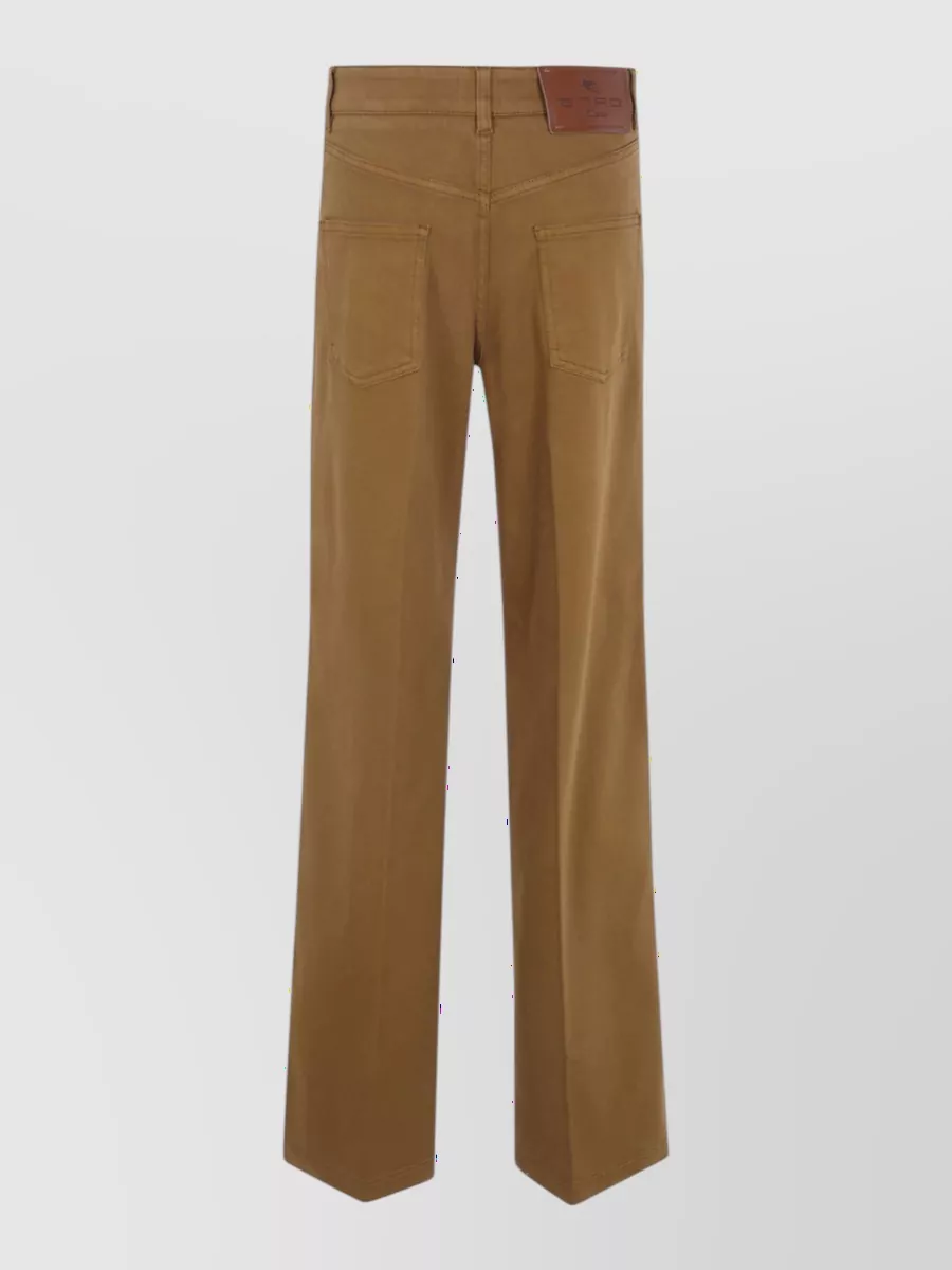 Etro wide-leg denim trousers