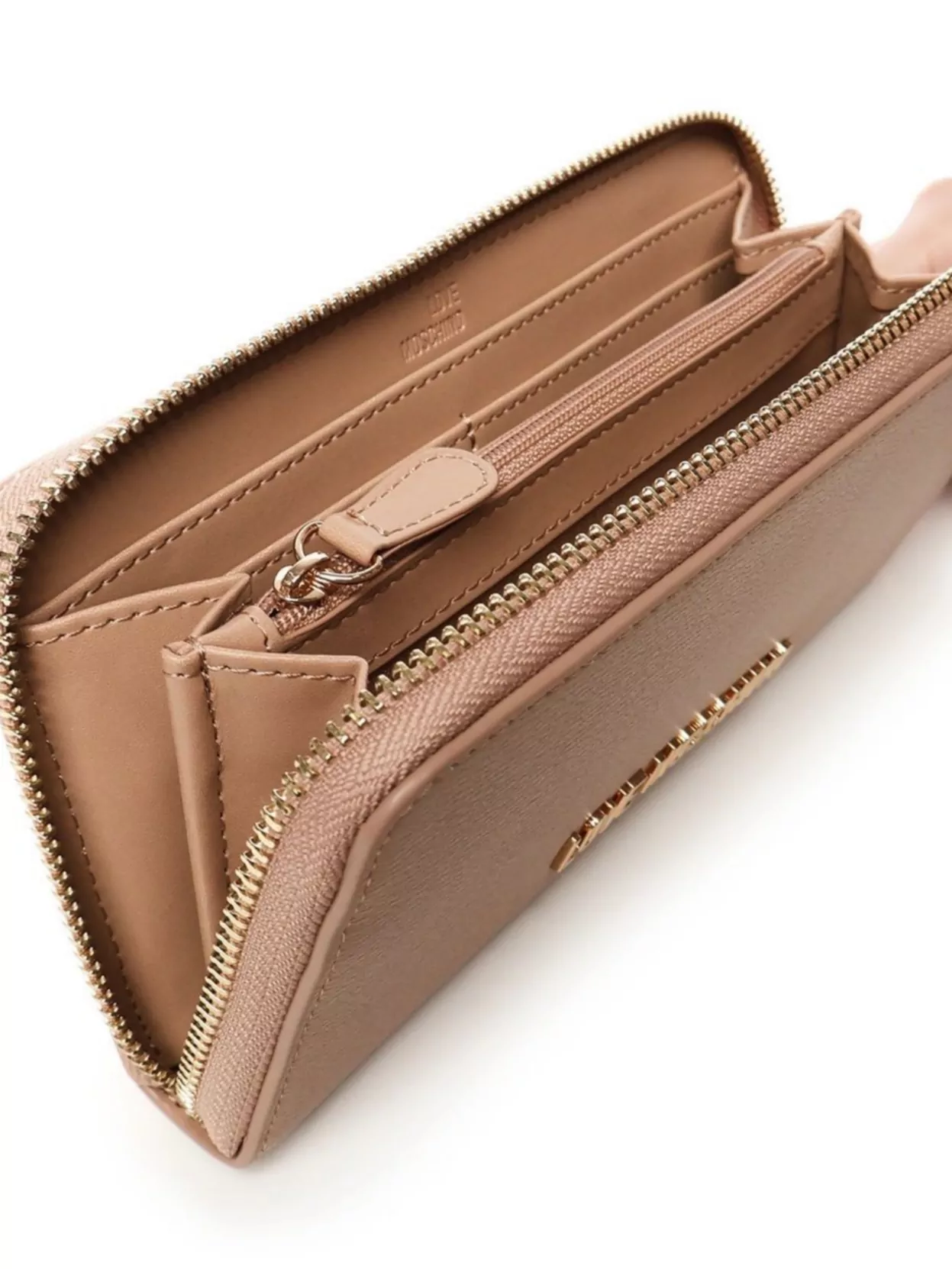 Love Moschino Zip Around Wallet Logo Hardware