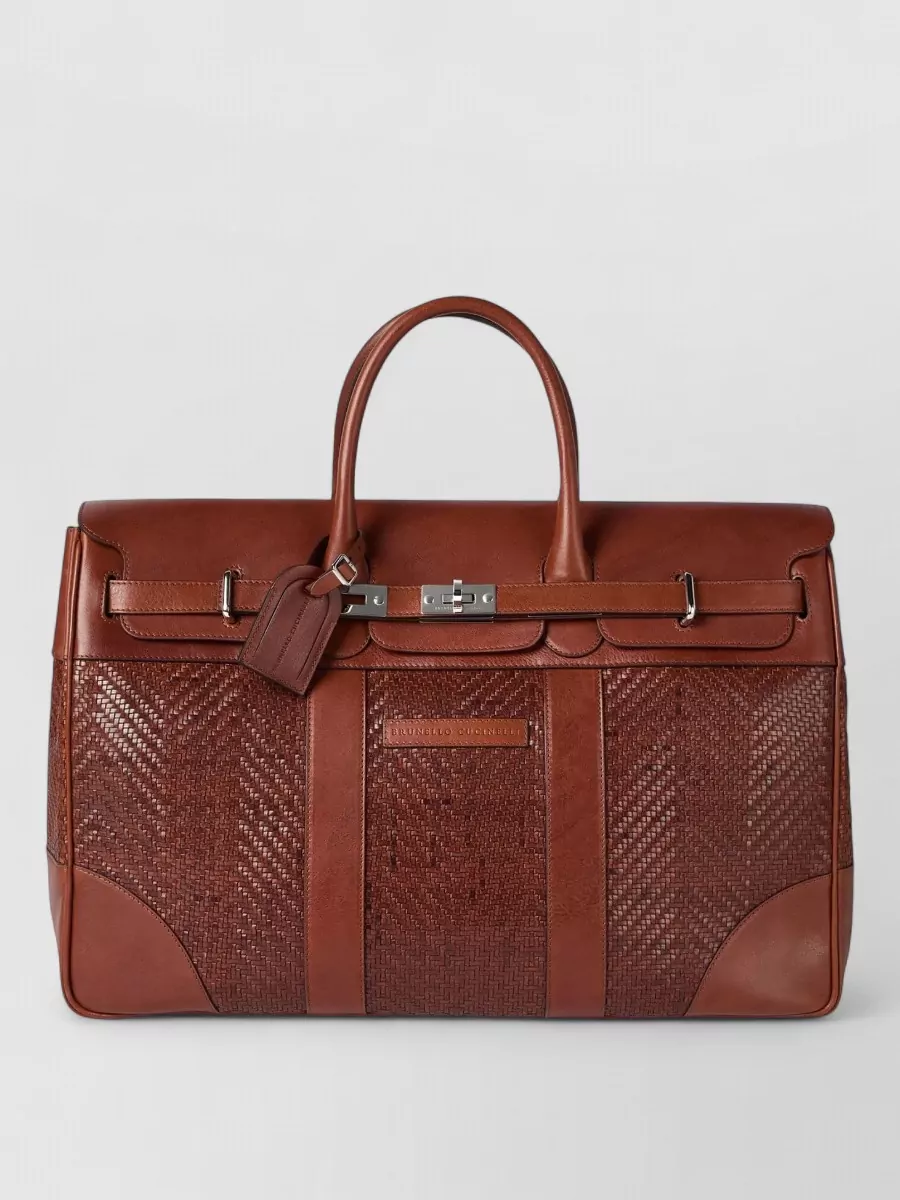 Brunello Cucinelli Leather Travel Bag