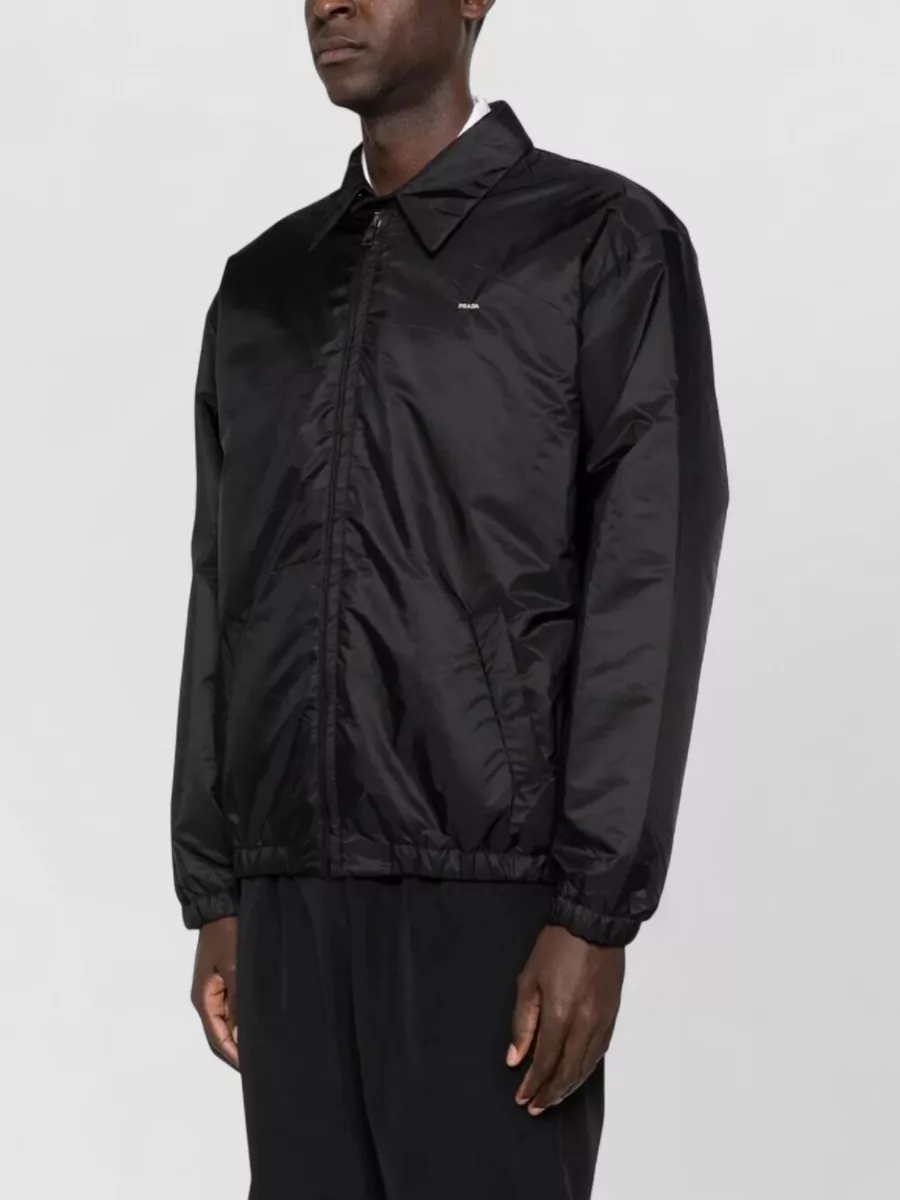 Prada Nylon Jacket Featuring Logo Embroidery