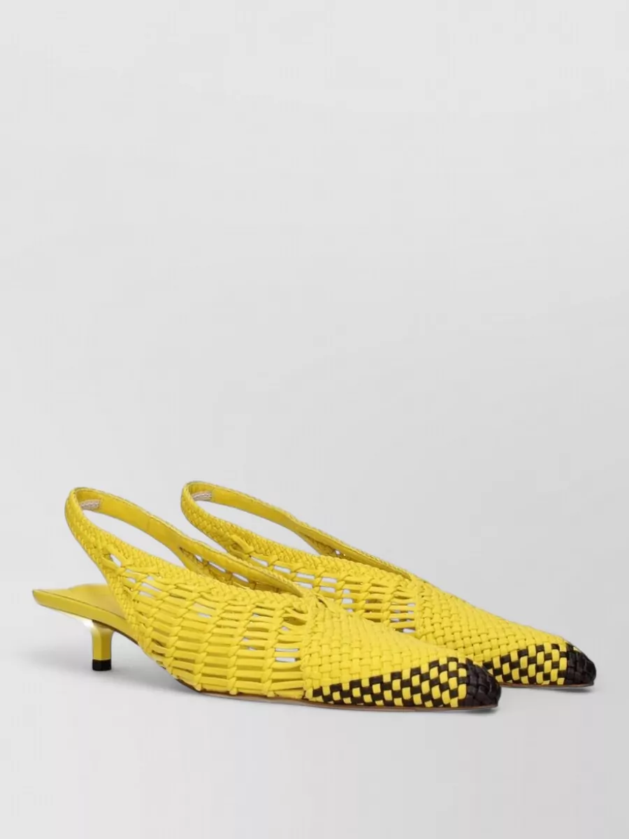 Jacquemus Leather Slingback Flat Sandals