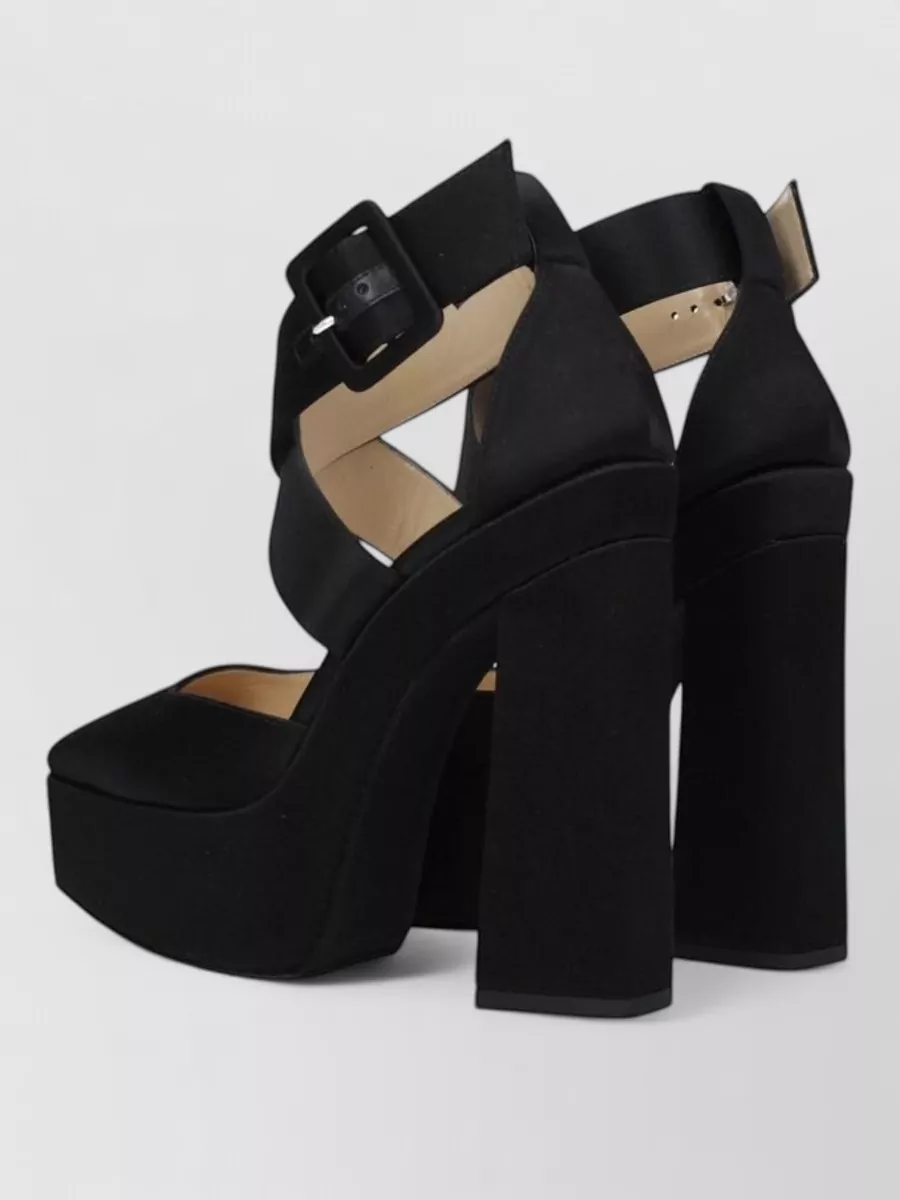 Jimmy Choo Satin Platform Sandals