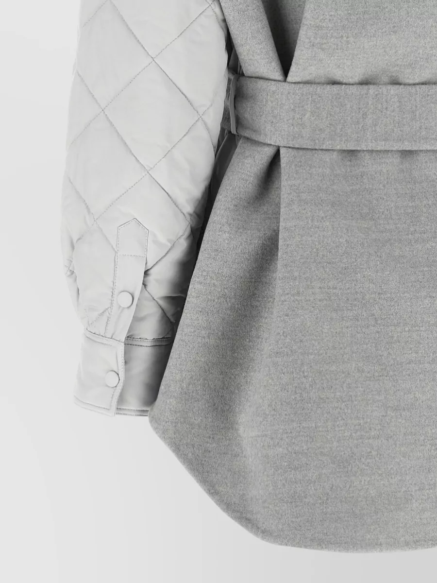 Fabiana Filippi Quilted Belted Oversized Coat
