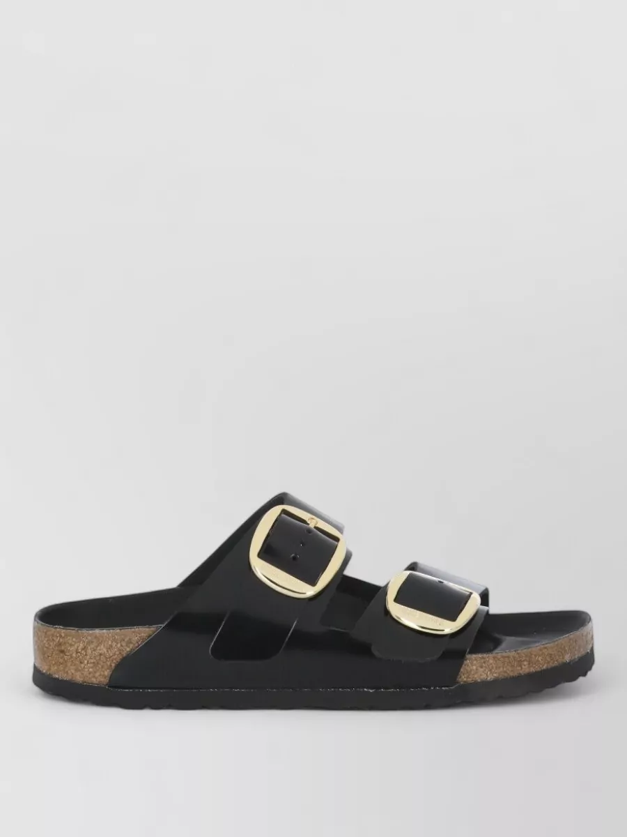 Birkenstock Leather Sandals Double Buckle Narrow Fit