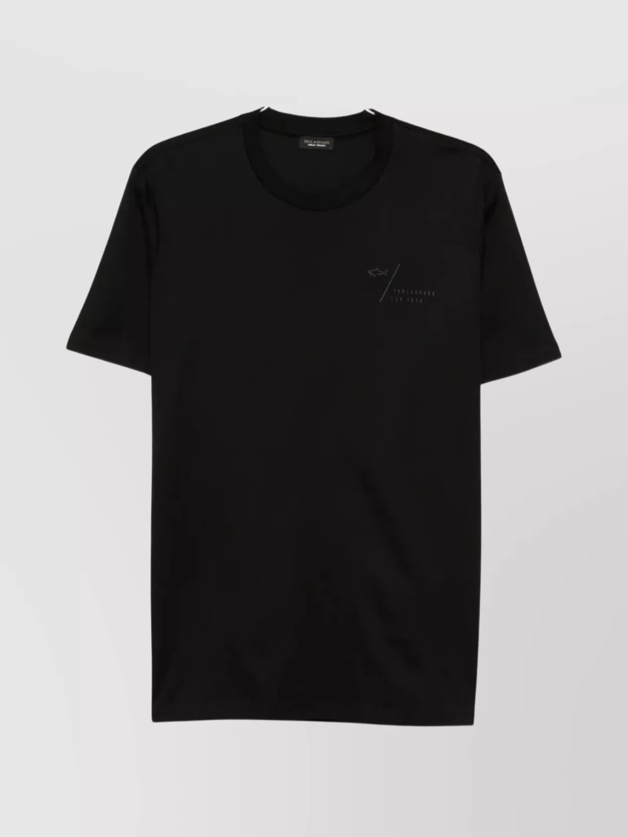 Paul & Shark Back-print Cotton T-shirt Clothing In Black
