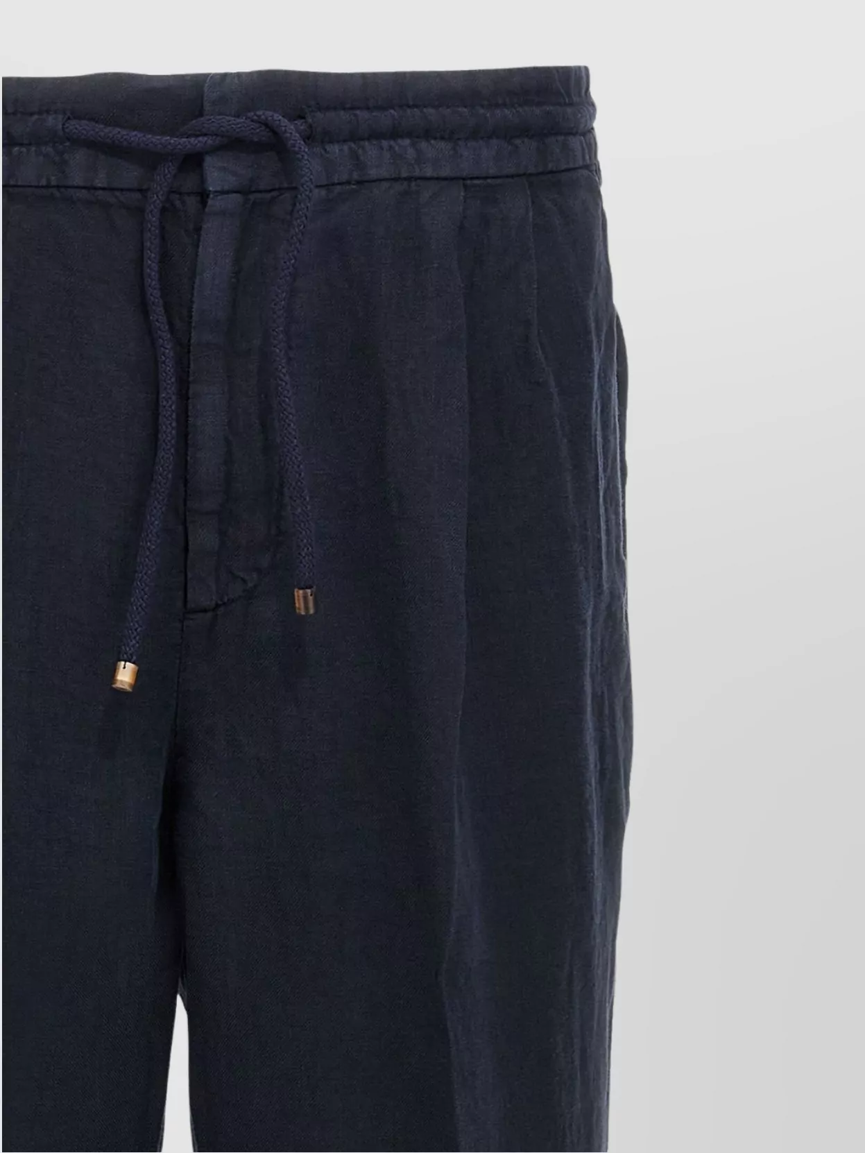 Brunello Cucinelli Ankle Length Straight Leg Trousers With Front Pleats