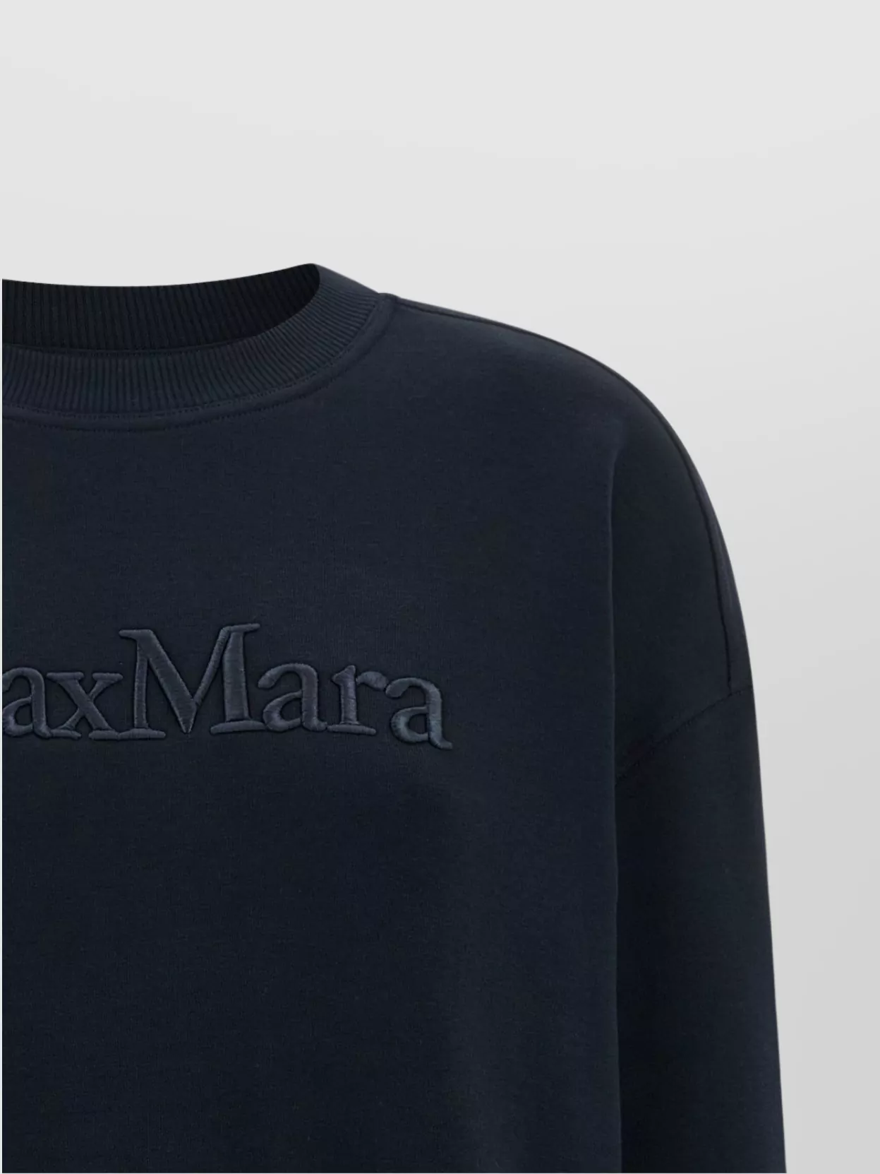 S Max Mara Crew Neck Sweatshirt Featuring Back Pocket