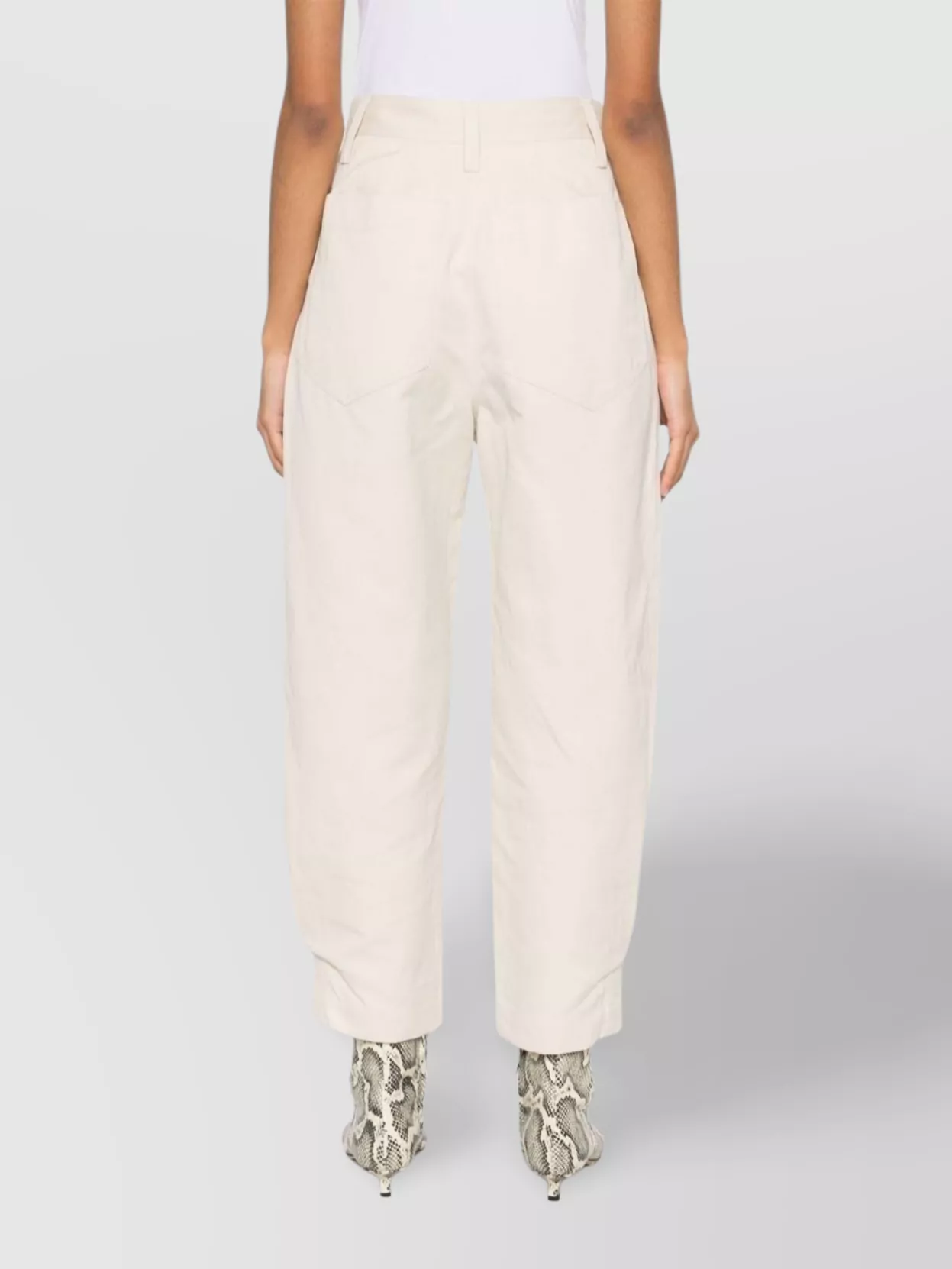 Iro Trousers Cotton Blend Pleated Front