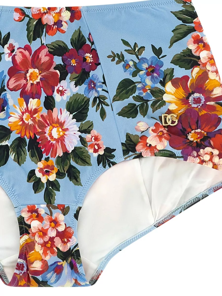 Dolce&Gabbana Floral Bikini Set High Waist Underwire