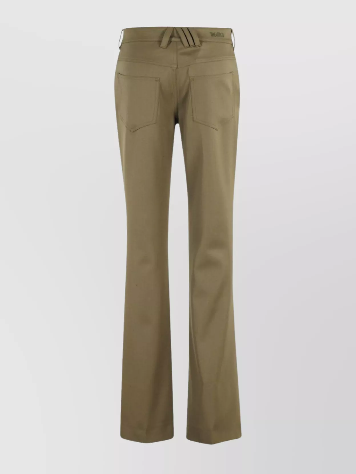 Attico Straight Leg Trousers With Pockets And Loops In Multi
