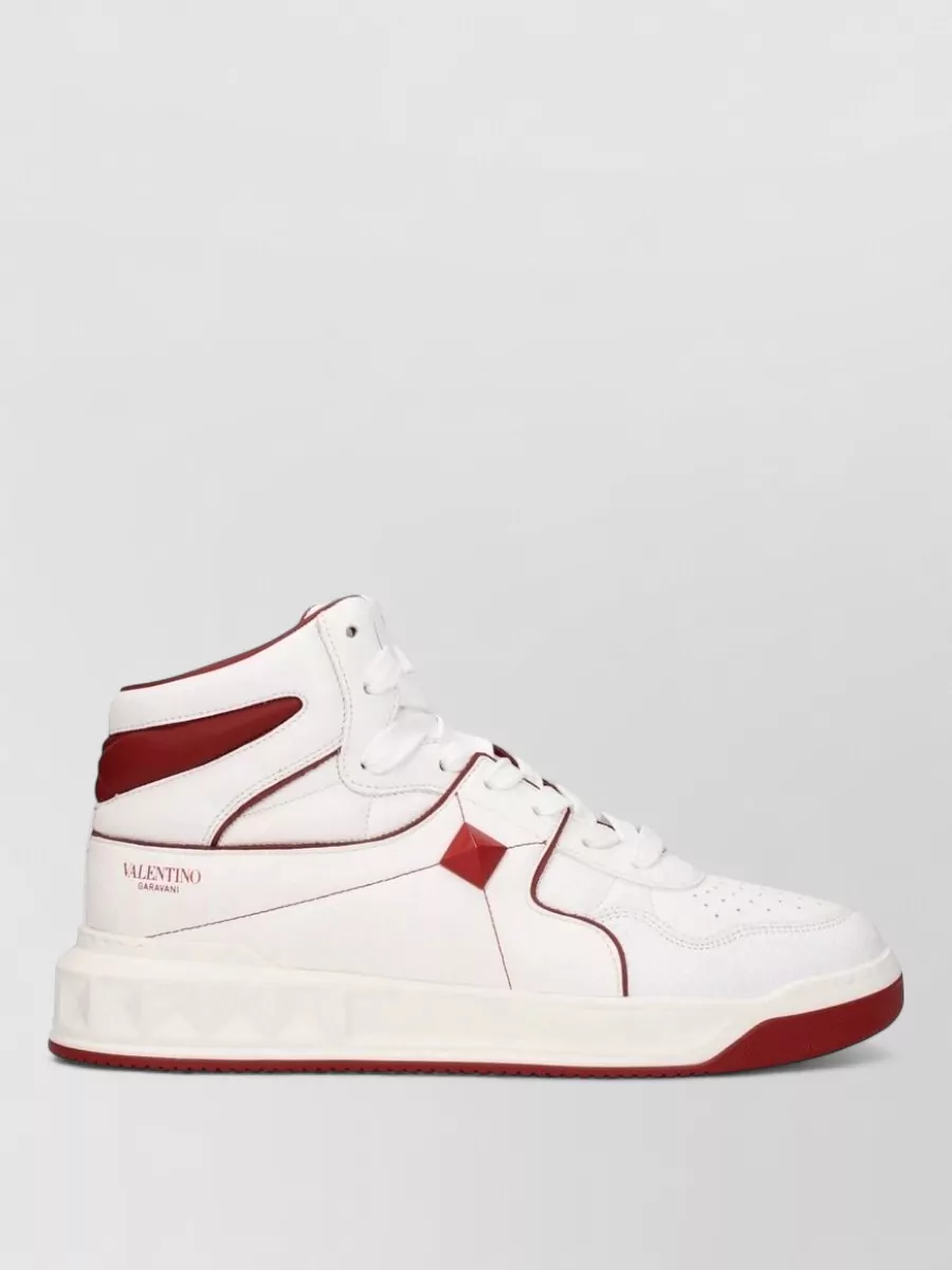 Valentino Garavani Leather High-Top Sneakers