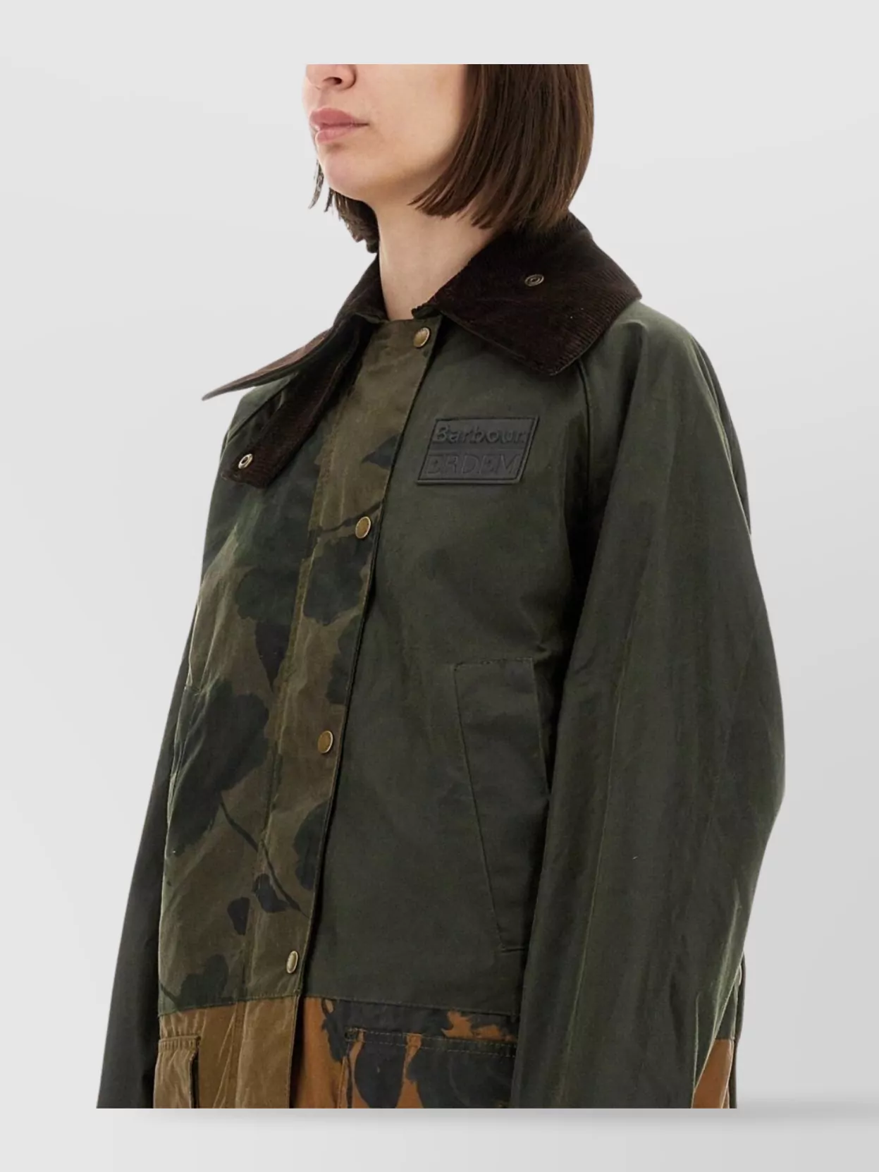 Barbour X Erdem Patchwork Design Jacket With Classic Collar