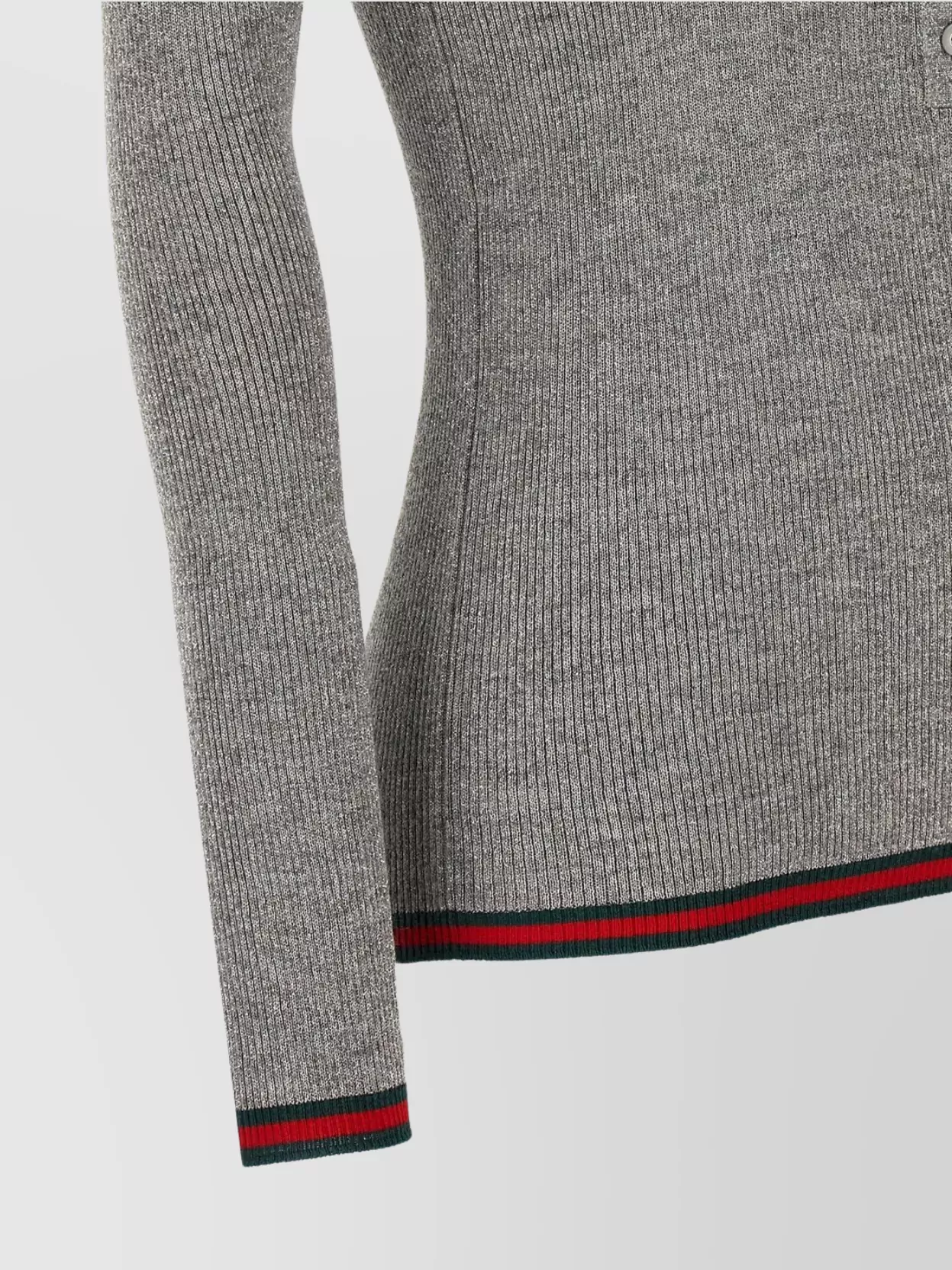 Gucci Lurex Web Ribbon Polo Shirt