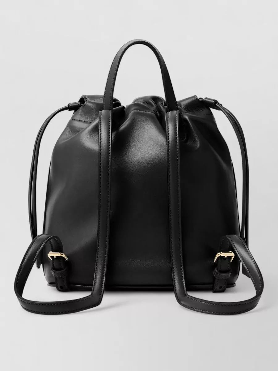 Fendi Ff Backpack Leather Clasp Detail