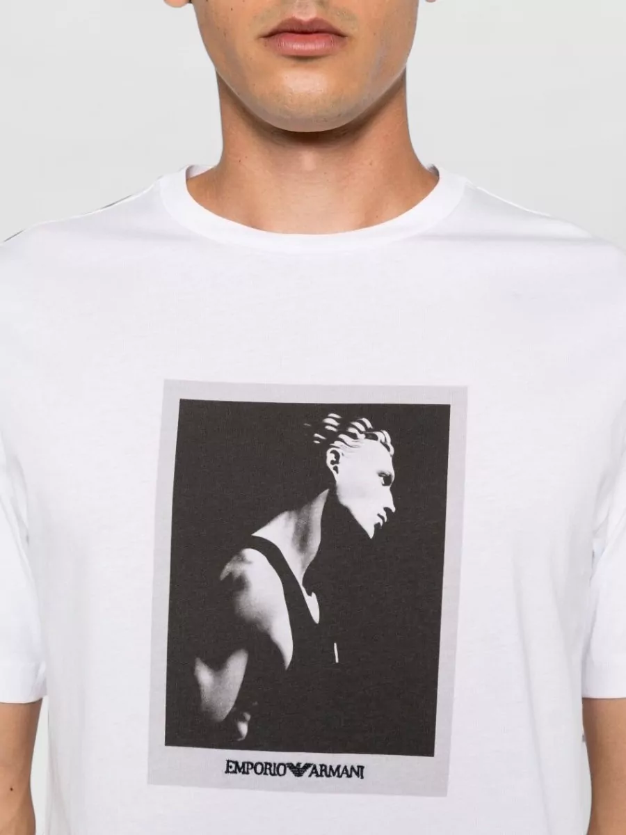 Emporio Armani Cotton Printed T-Shirt