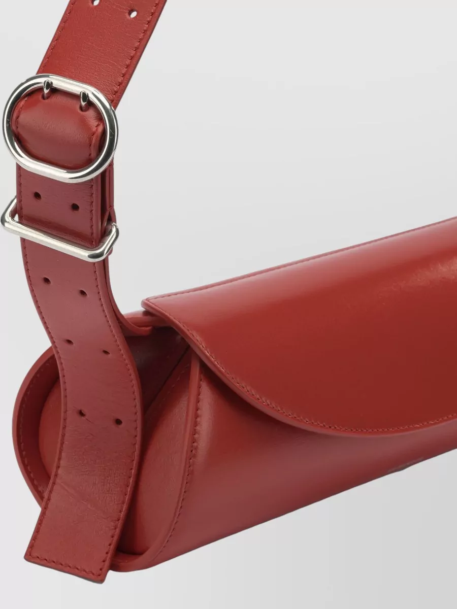 Jil Sander Small Structured Shoulder Bag With Adjustable Strap