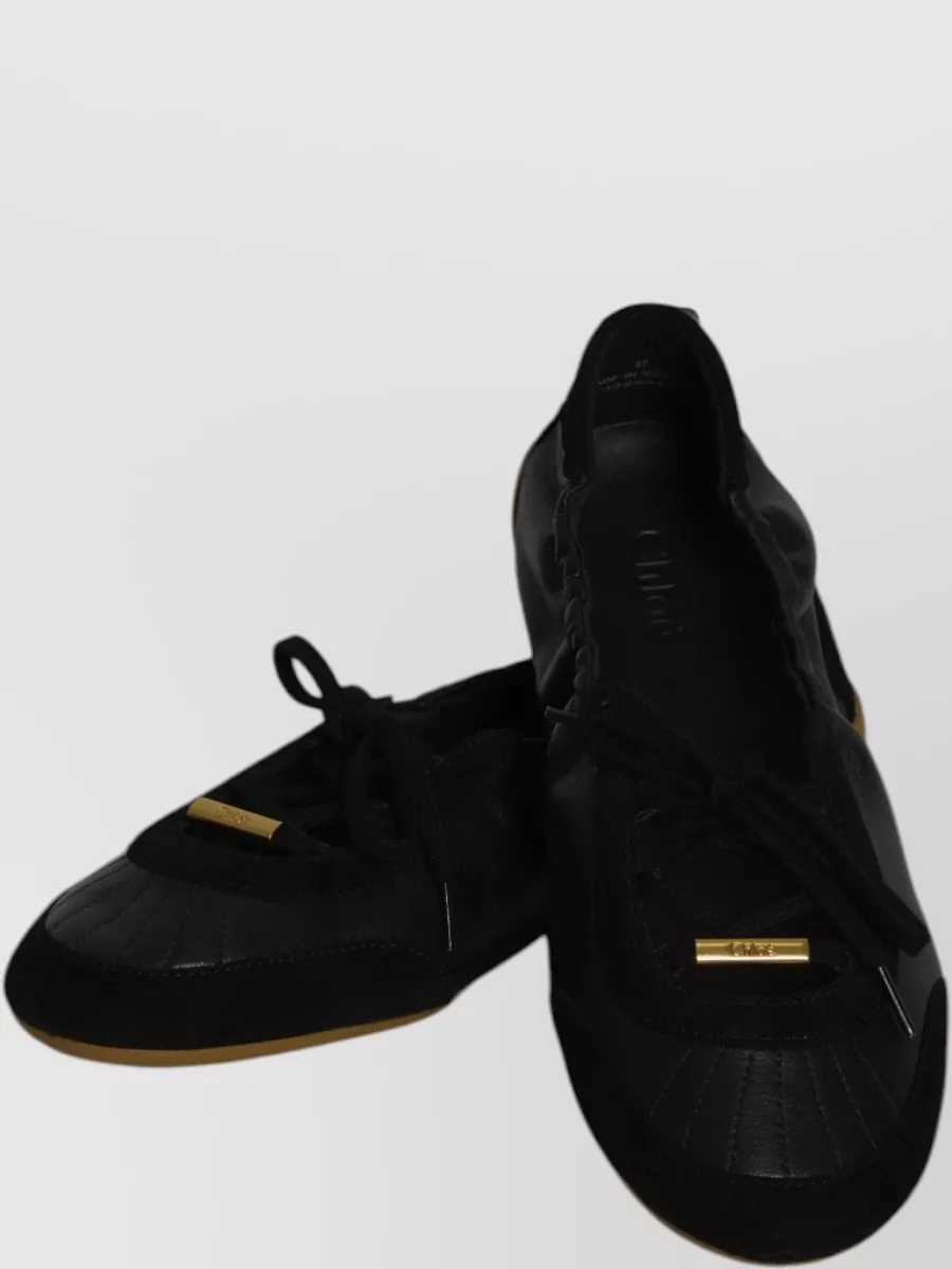 Chloé Leather Ballerina Sneakers
