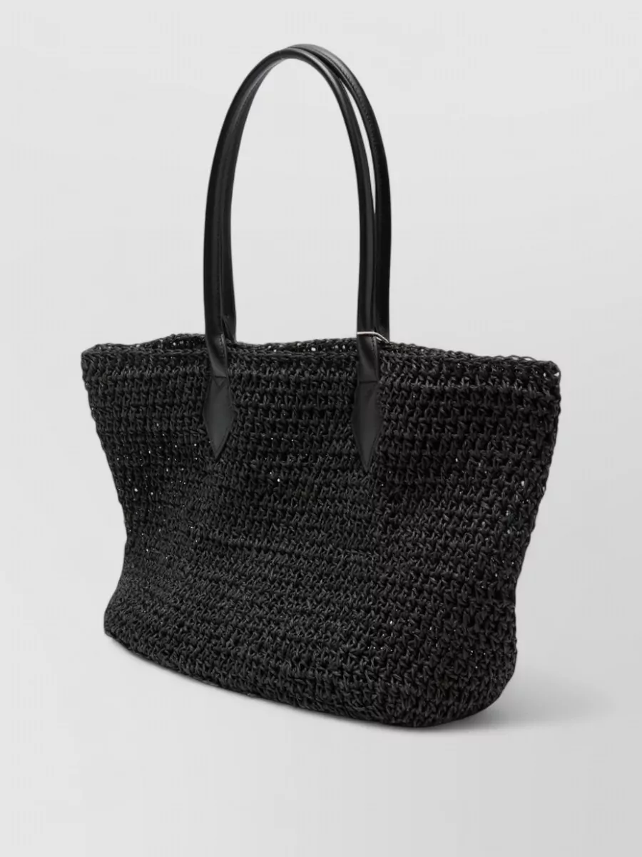 Vivienne Westwood Shopper Raffia Beach Bag