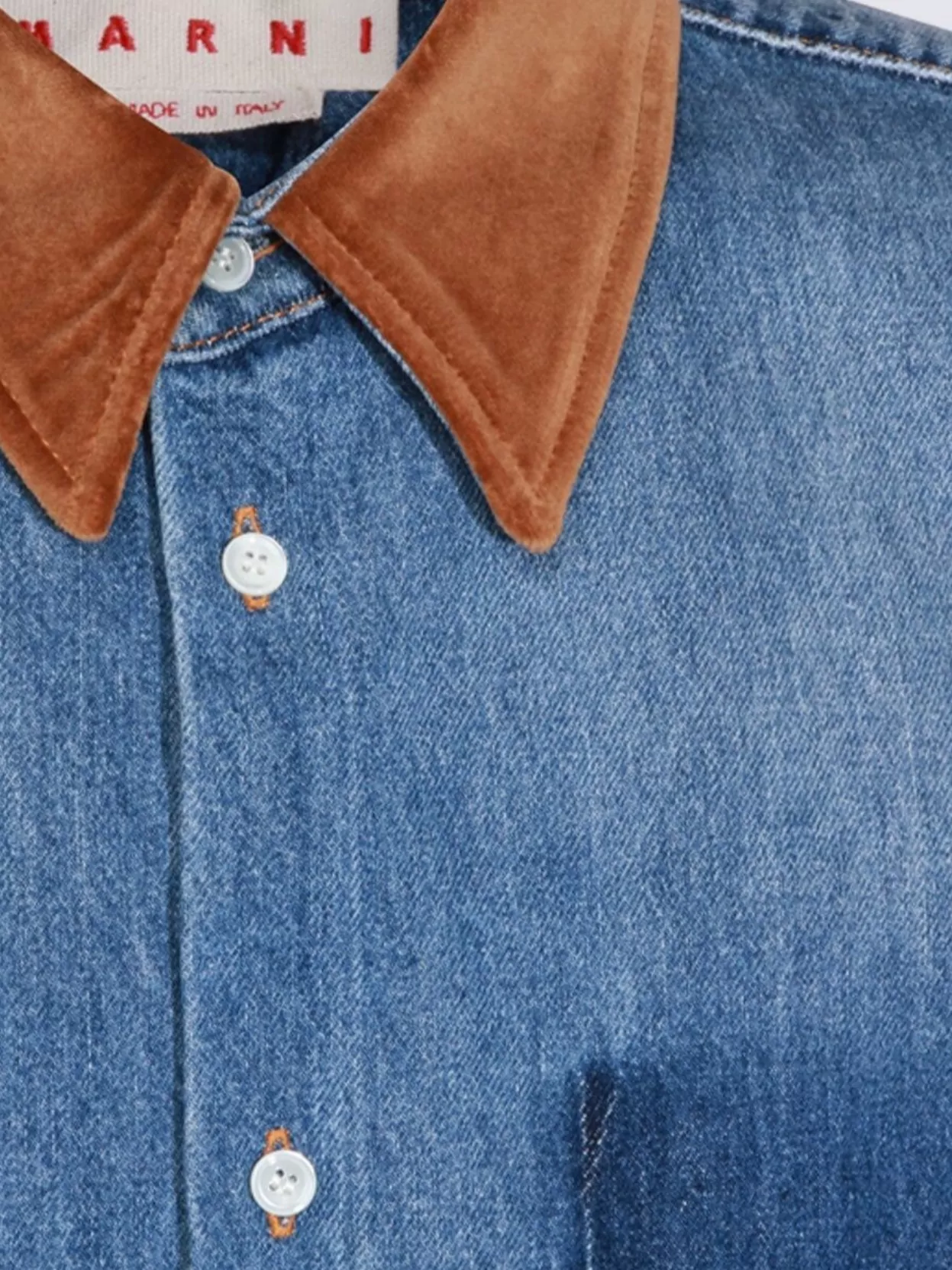 Marni Long Sleeve Shirt Contrast Collar