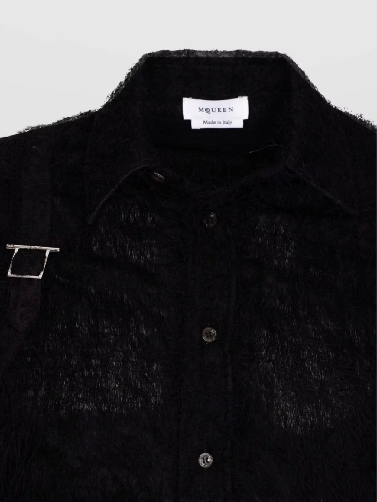 Alexander Mcqueen Shirt With Silver Buckle