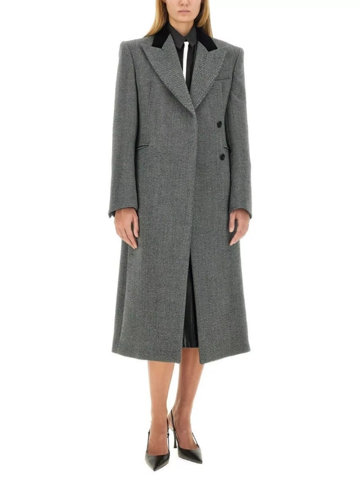 Sportmax Collared Long Sleeve Shirt With Chest Pocket