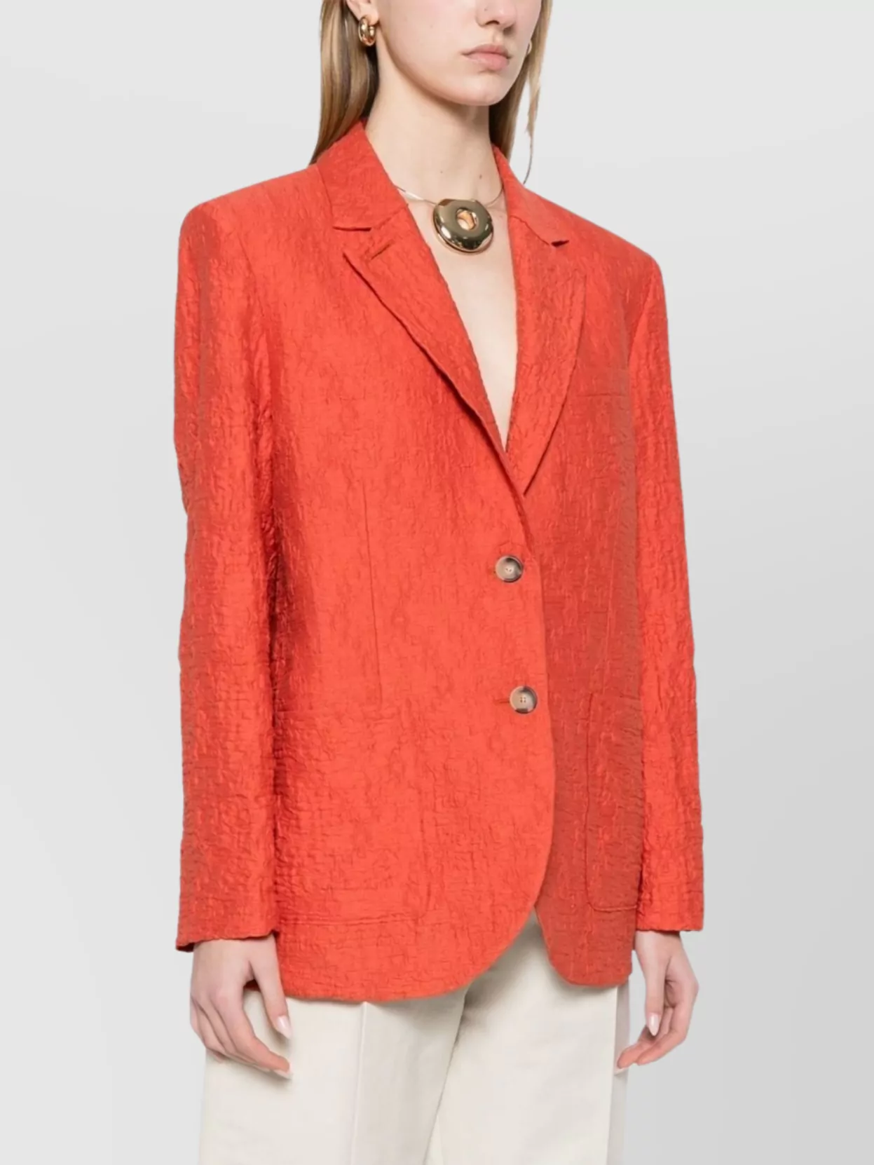 Harris Wharf London Blazer Jacket In Cotton Blend