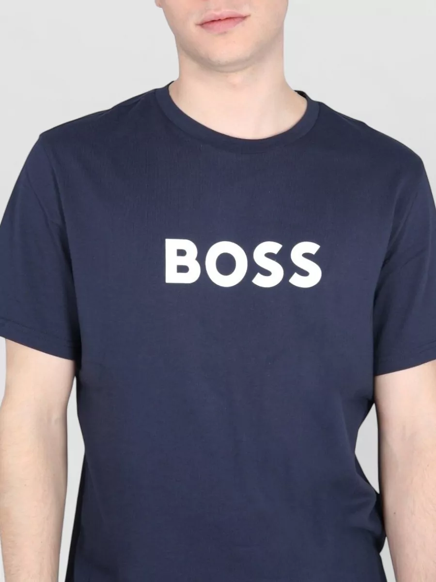 Boss Cotton Regular-Fit Logo-Print T-Shirt
