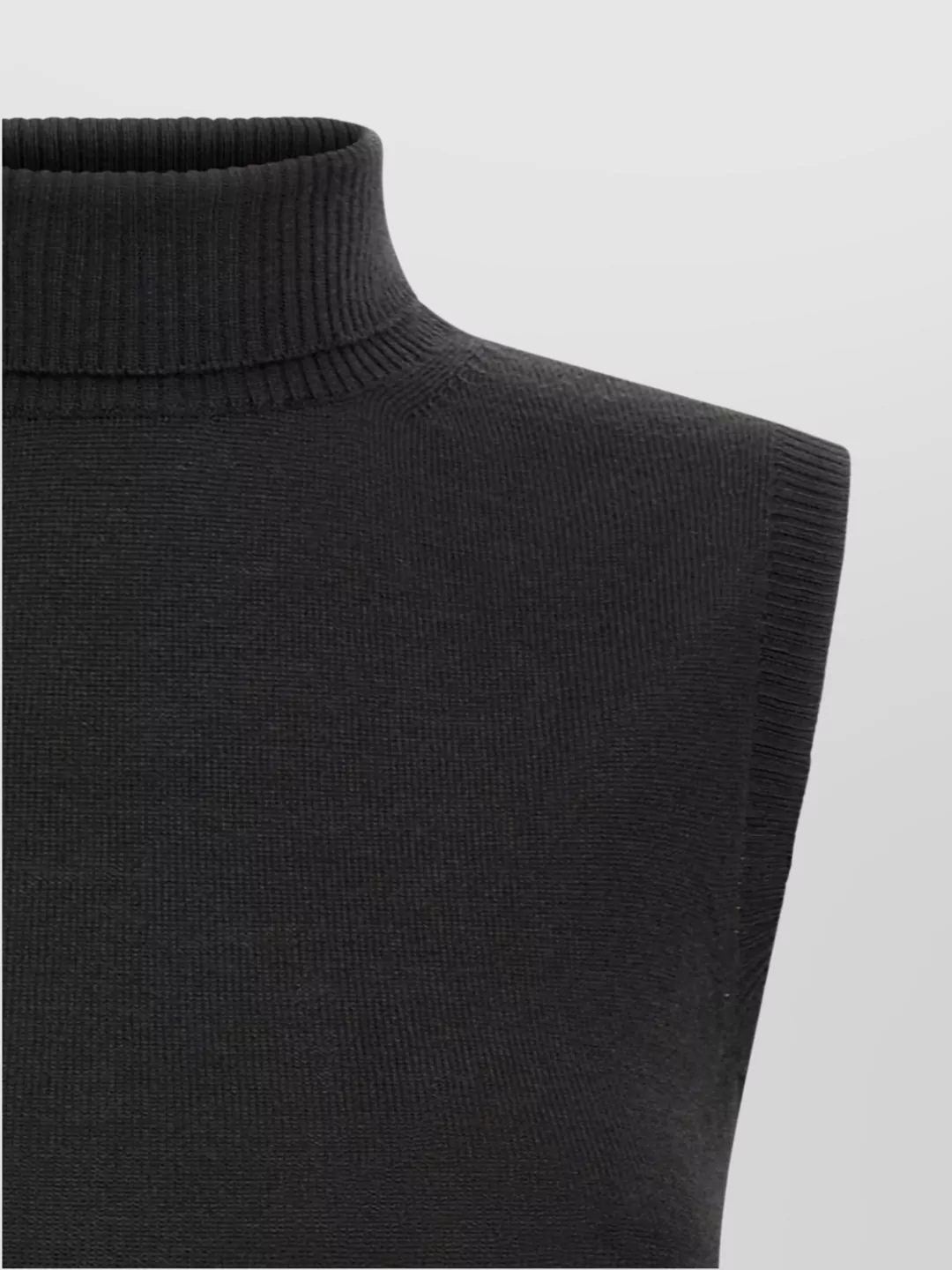 Sportmax 'High Neck Sleeveless Knitwear With Ribbed Details'