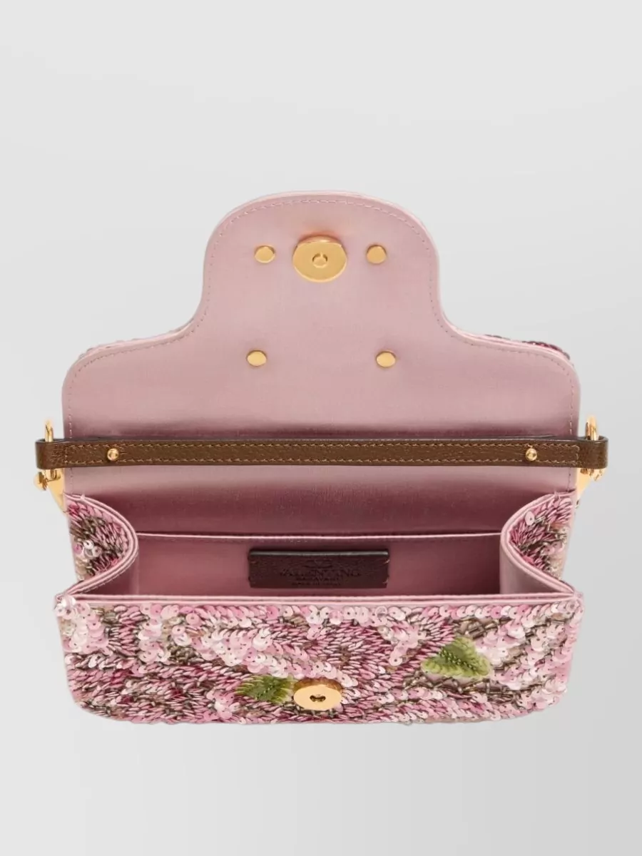 Valentino Garavani Locò Small Satin Cross-Body Bag