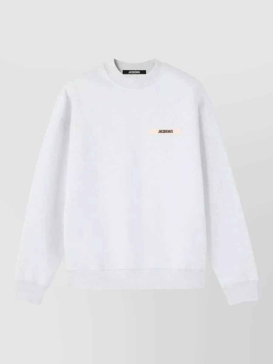 Jacquemus cotton relaxed-fit logo-embroidered sweatshirt