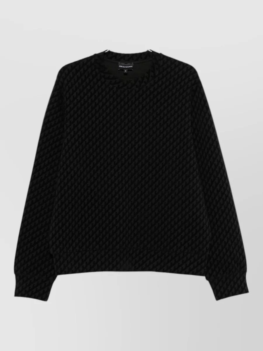 Emporio Armani logo-print crew-neck sweatshirt