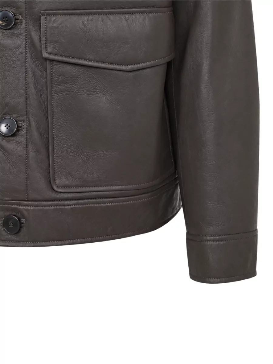 Yves Salomon Lamb Leather Jacket