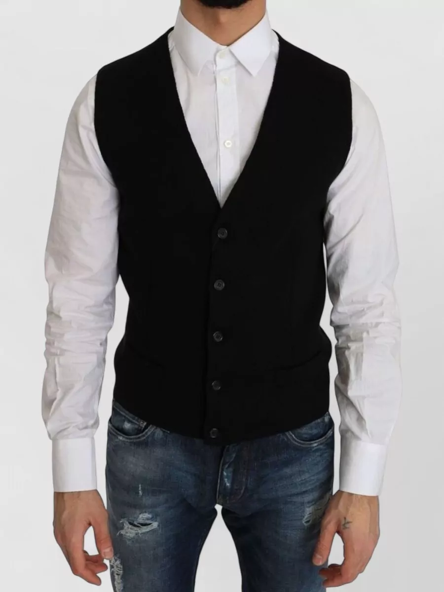 Dolce&Gabbana Cotton v-neck vest