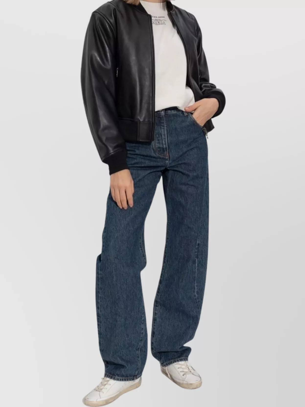 Golden Goose Short Sleeves Crew Neck Straight Hem