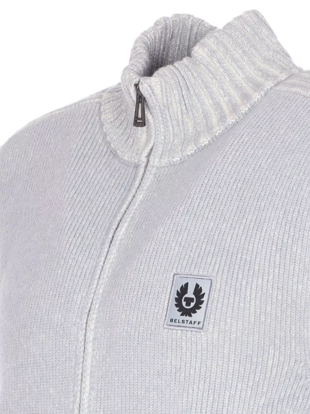 Belstaff Ribbed Knit Sweater Textured Finish
