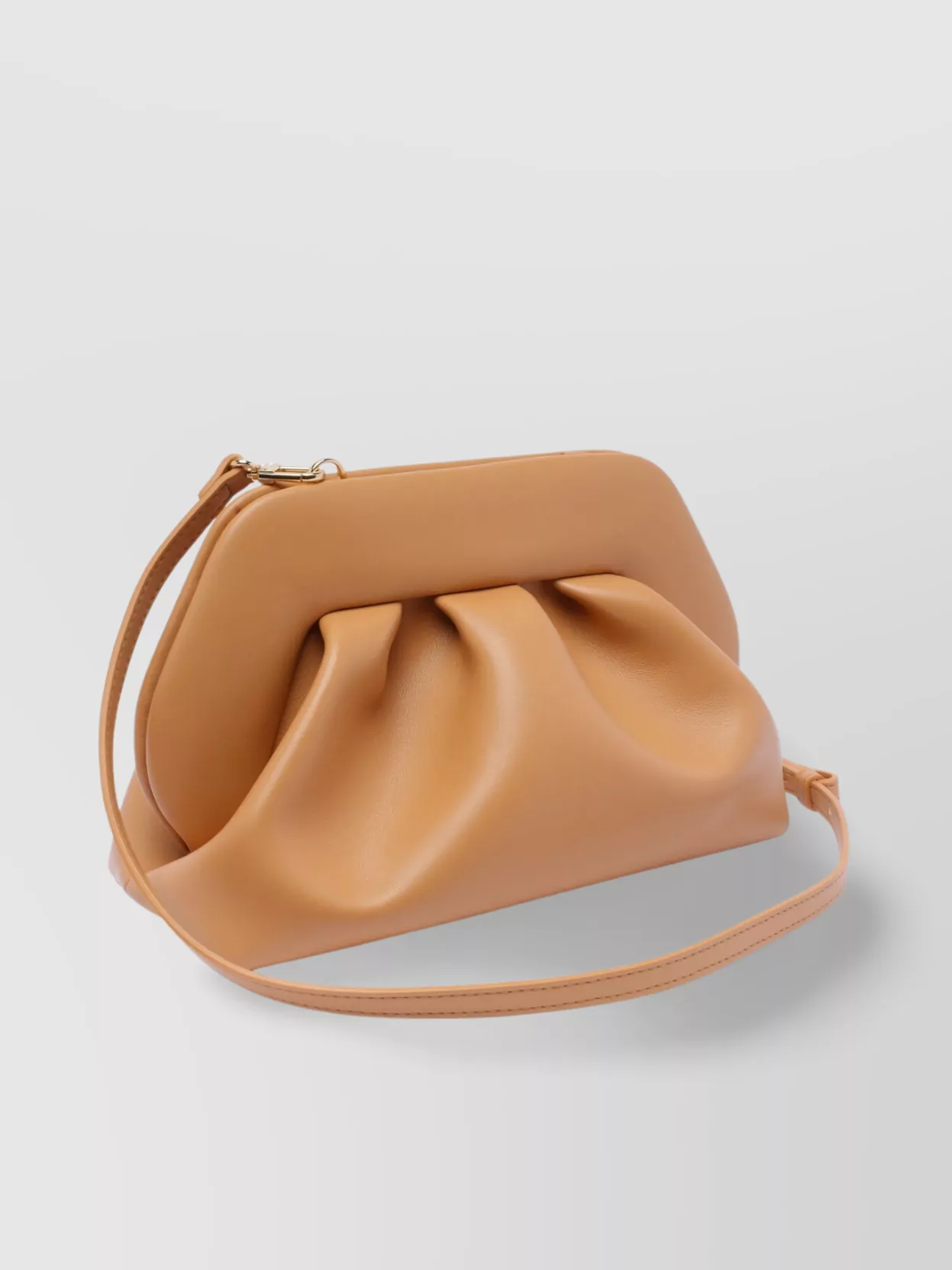Themoirè Cross-body Satchel Handbag Pleated Structure