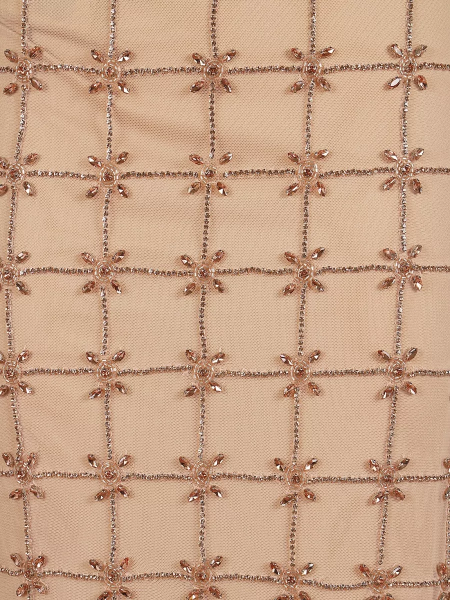 Pinko Embellished Tulle Midi Pencil Skirt