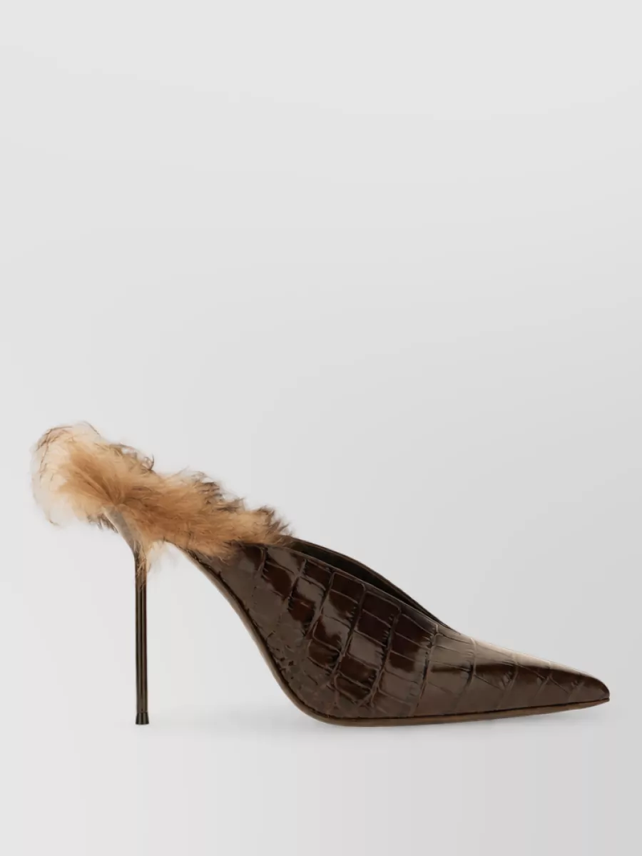 Paris Texas Leather Mules