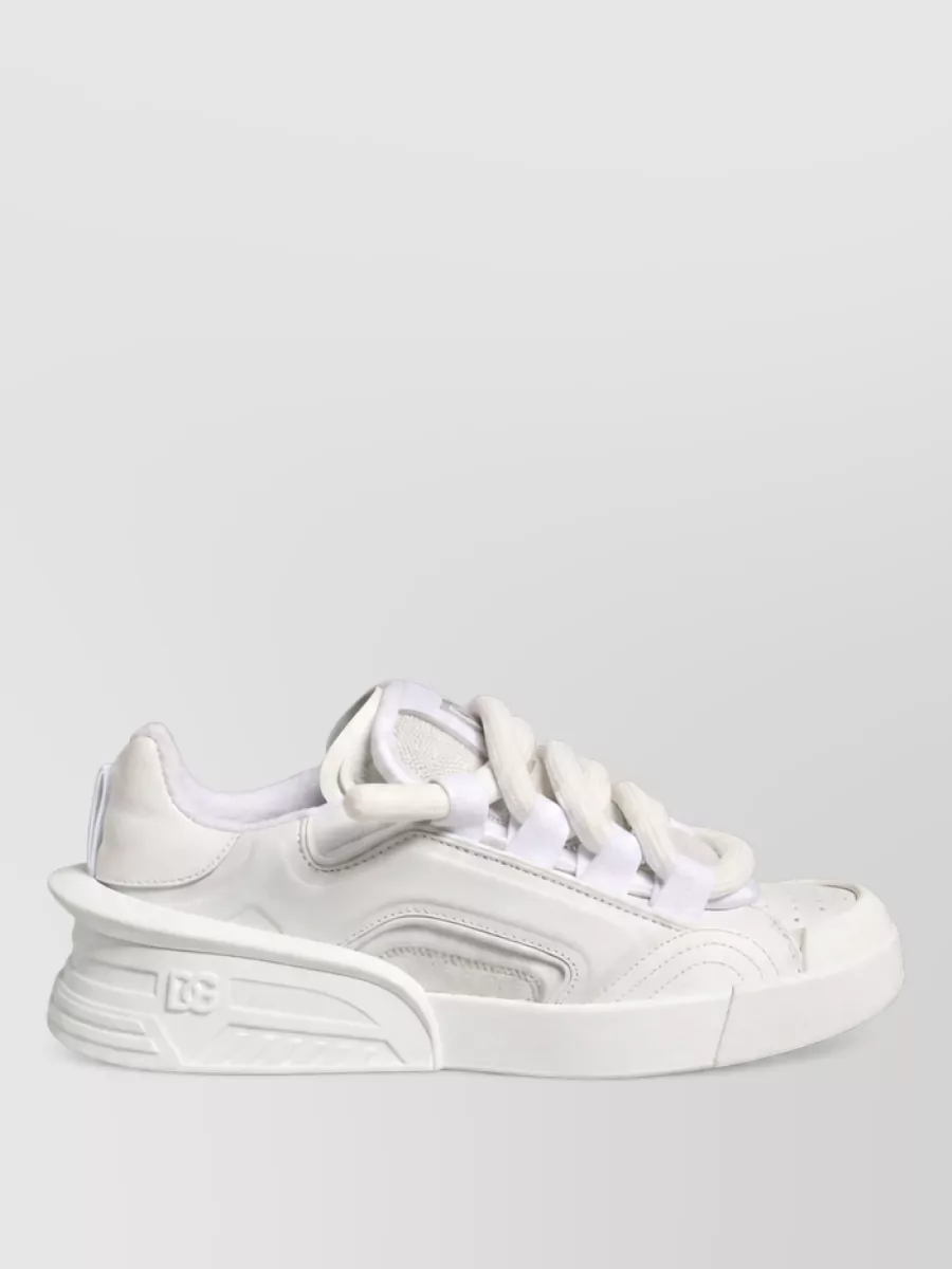 Dolce&Gabbana Leather Low-Top Sneakers