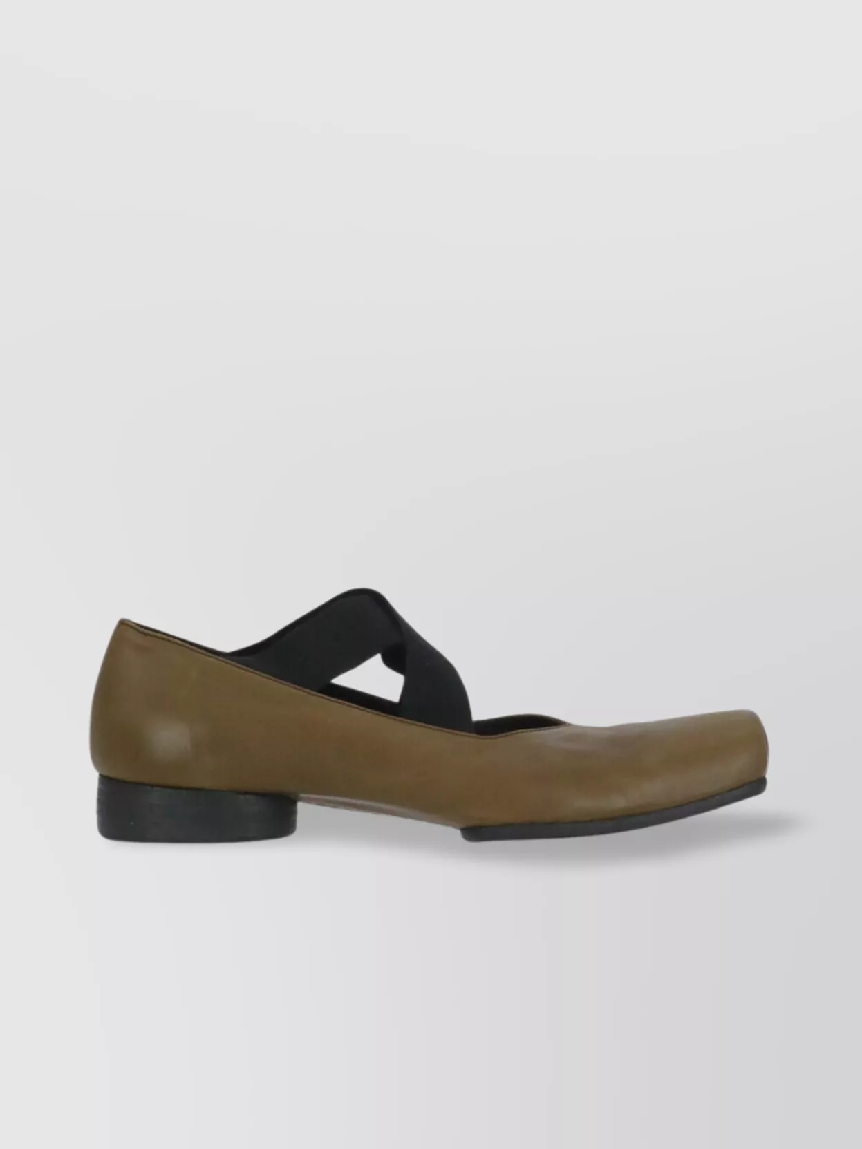 Uma Wang Leather Lace-Up Ballet Shoes For Women