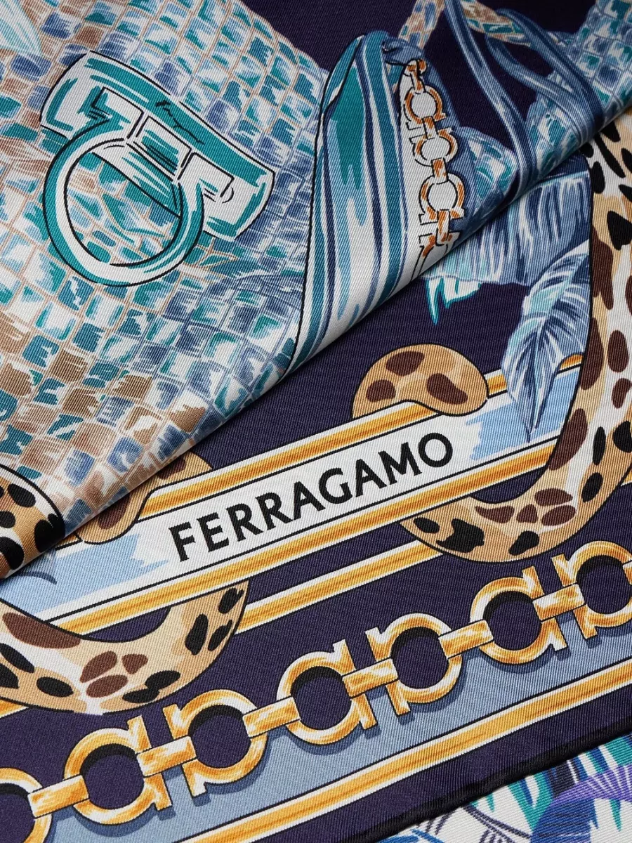 Ferragamo Silk Felindra Print Scarf