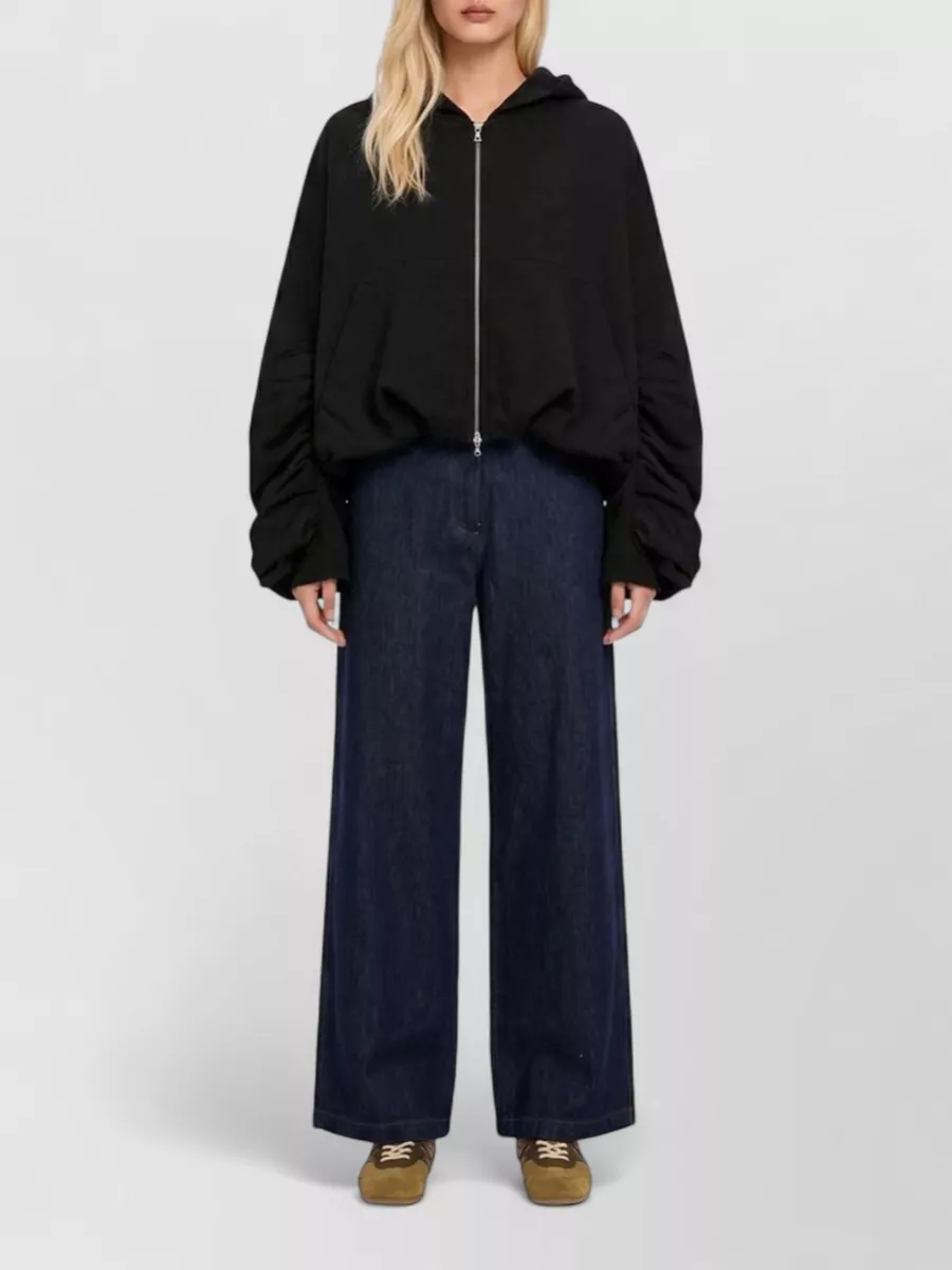 Dries Van Noten Cotton Oversized Zip-Up Hoodie