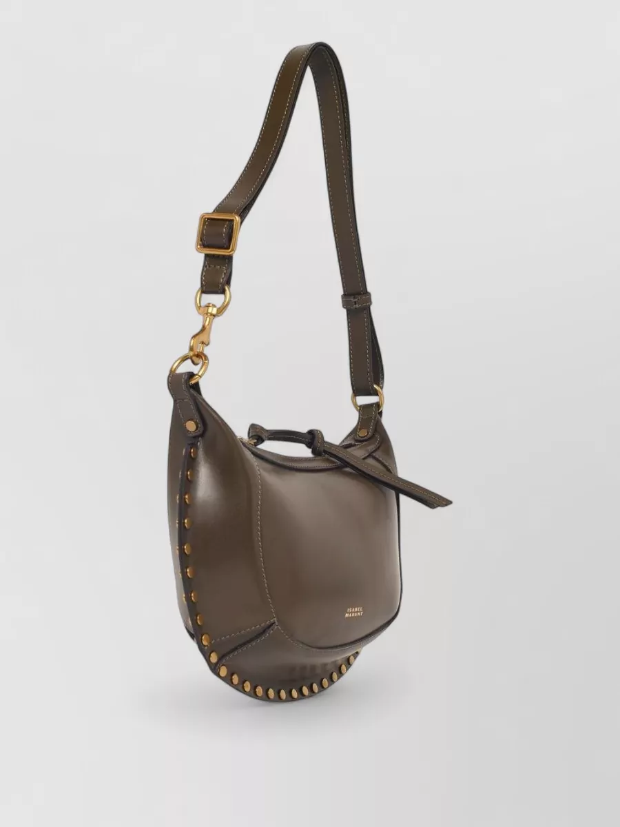 Isabel Marant Oskan Moon Leather Shoulder Bag